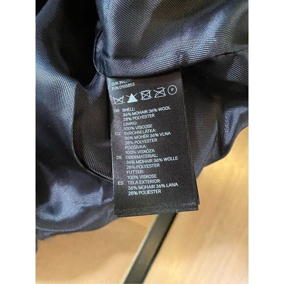 H&M Wool Blend Zip Up Coat - Picture 4 of 6